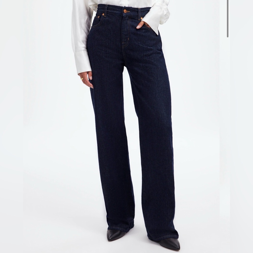 Madewell Dark Indigo the Perfect Vintage Wide-Leg Jeans